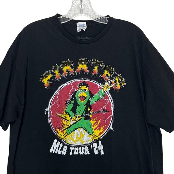 Pittsburgh Pirates Graphic Tee Tshirt MLB Tour 2024 Sugardale Black Size XL - Picture 3 of 8